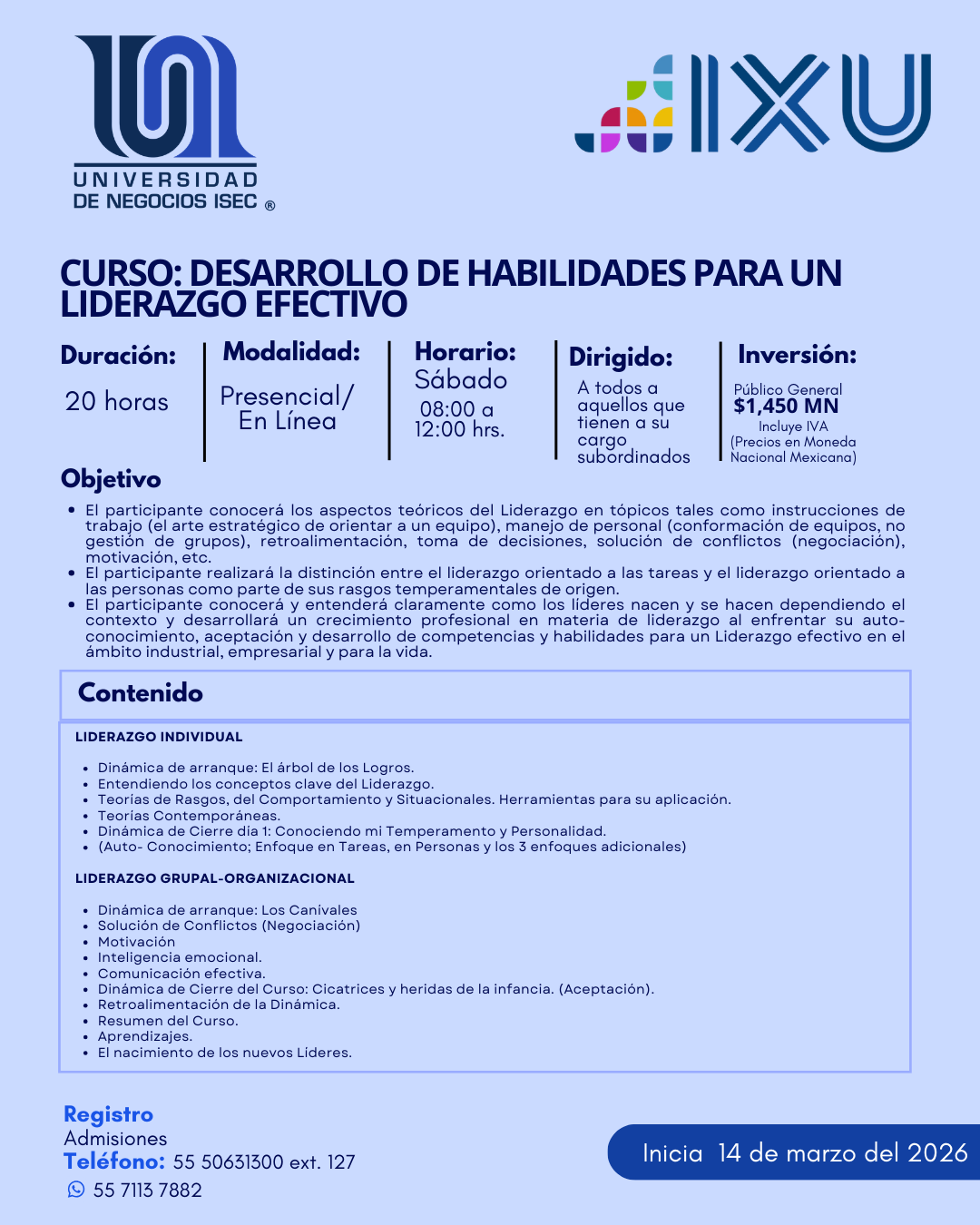 Curso desarrollo de habilidades para un liderazgo efectivo